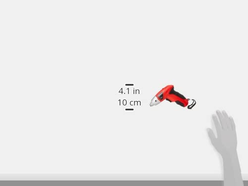 25-Piece Electric Screwdriver Set - Cordless Drill with LED Work Light, Automatic Spindle Lock, and Screw Driver Bits by Stalwart (Red) Stalwart