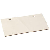 hobbyhub 6Pcs Blank Rectangle Wood Sign with Rope,Unfinished Hanging Wood Sign,Hanging Wooden Slices Banners for Door,Wall hobbyhub