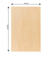 Basswood Sheets 1/16 Wood Sheets- Plywood Boards - 8 Pack of 12"x 8" Plywood Board Wood Sheets | Unfinished Wood Crafts Bass Wood Thin Wood Engraving Hammont