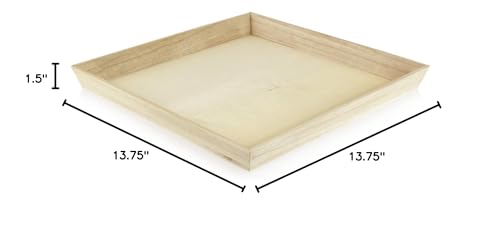 PacknWood Noah31 Rectangular Wooden Tray (Case of 10) - Large Charcuterie Board Set - Decorative Wooden Serving Trays for Party | Wood Tray for PacknWood