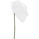 Bright Creations 3" Artificial Rose Flowers 60pcs Real Looking Fake Rose with Stem for DIY Wedding Bouquets and Bridal Shower, White Bright Creations