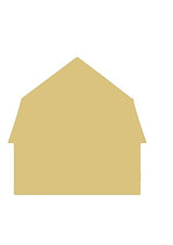 Barn Cutout Unfinished Wood Farm Country Life Door Hanger MDF Shape Canvas Style 2 Diverse Woodworking