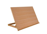 SoHo Urban Artist Extra Large 19.75" x 29.5" Adjustable Portable Drawing Board Stand Easel, 5 Positions, Natural Beechwood Finish Soho Urban Artist