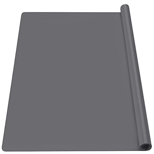Gartful Silicone Mat Dark Gray 27.6" x 19.7", Silicone Craft Sheet Large, Silicone Pad Desk Work Mat, Countertop Protector, Table Placemat, Resin Gartful