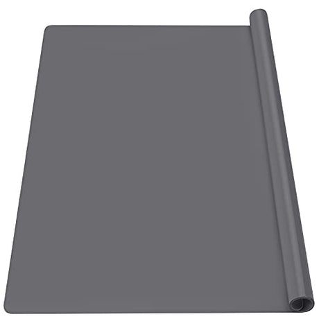 Gartful Silicone Mat Dark Gray 27.6" x 19.7", Silicone Craft Sheet Large, Silicone Pad Desk Work Mat, Countertop Protector, Table Placemat, Resin Gartful