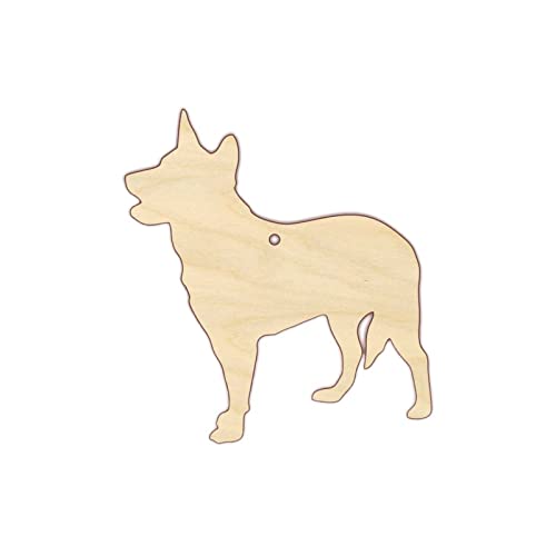 Australian Blue Heeler Wood Craft Unfinished Wooden Cutout Art DIY Wooden Sign Inspirational Wall Plaque Rustic Wall Art Hanging Decor for Home Arupkeer