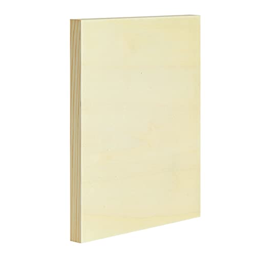 6 Pack of Unfinished Wood Canvas Boards for Painting, 8x10 Inch Deep Cradle Wooden Panels for Crafts (Blank, 0.85 Inches Thick) Juvale