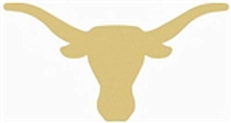 Longhorn Cutout Unfinished Wood Texas Cattle Ranch Steer Cow Horns MDF Shape Canvas Style 1 (18") Diverse Woodworking