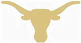 Longhorn Cutout Unfinished Wood Texas Cattle Ranch Steer Cow Horns MDF Shape Canvas Style 1 (12") Diverse Woodworking
