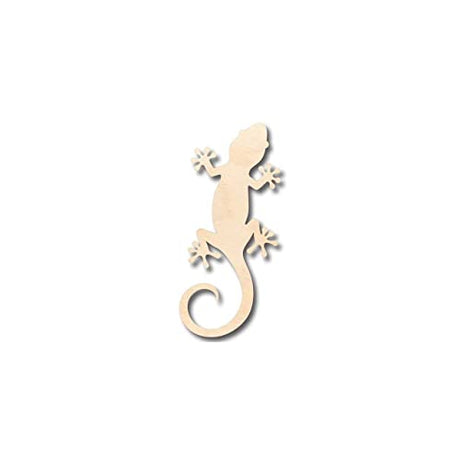 Unfinished Wood Gecko Shape - Animal - Craft - up to 24" DIY 8" / 1/8" 24 Hour Crafts