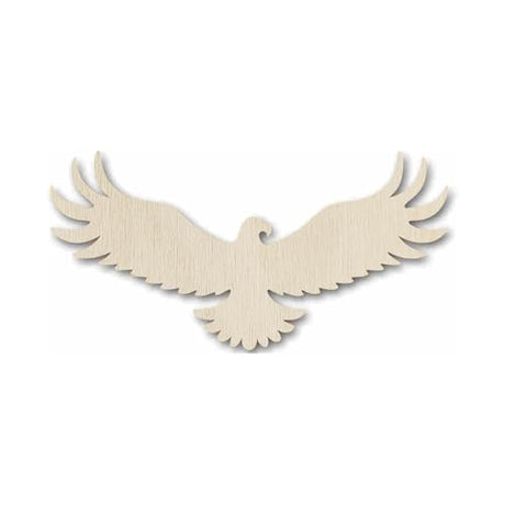 30 Pack 4 Inch Wood Eagle Cutouts Unfinished Wooden Wildlife Eagle Hanging Ornaments DIY Eagle Craft Gift Tags for Home Party Decoration Craft Xonzmmk
