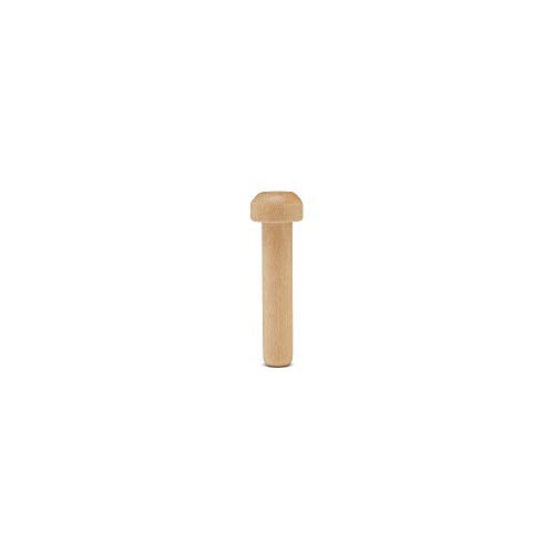 Wood Axle Pegs 1-1/4-inch, Pack of 25 Mini Wooden Peg for Wood Train Craft, Fits 1/4-inch Hole Wooden Wheels for Crafts, by Woodpeckers
