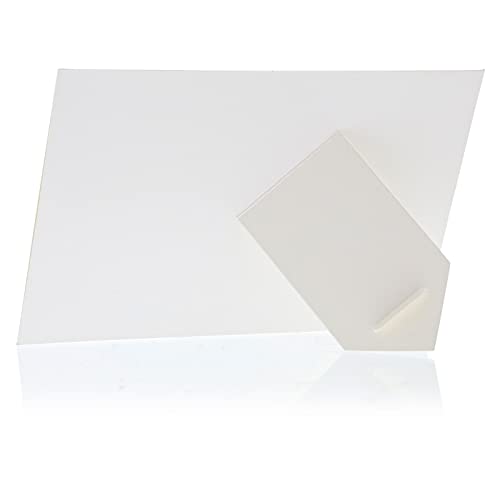 Juvale 50 Pack White Paper Picture Frames for 4x6 Inserts, Cardboard Photo Easels for DIY, Classroom Crafts