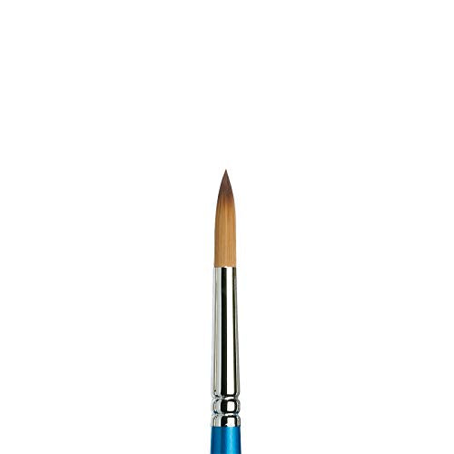 Winsor & Newton Brush, Wood, Transparent, No 9 -. 5.6 mm, Round - Brush, Short Handle - WoodArtSupply