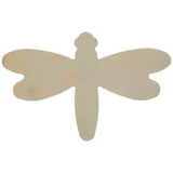 Unpainted Layered Dragonfly Wood Shape Decor - 4 3/8 x 6 7/8 x 1/4 Inch - for Arts and Crafts Woodpile Fun!