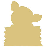 Pig Cutout Unfinished Wood Nursery Kids Room Paint Party Everyday Door Hanger MDF Shape Canvas Style 9 (6") Diverse Woodworking