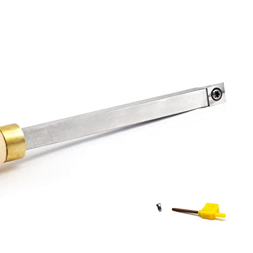 CDBP Woodturning Carbide Lathe Tool Mini Size Rougher Square Tip Chisel for Wood Hobbyist or DIY or Carpenter. CDBP