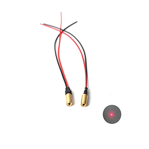 650nm red light laser module industrial laser module adjustable focal length6.2mm(point-2packs) BEITESI