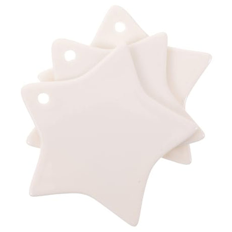 Tofficu 3pcs Ceramic Pendant DIY Ceramic Hanging Tags Hand-Painted Tags Crafts Pendant DIY Ceramic Board Pendant Ornament Party Hanging Pendant Tofficu