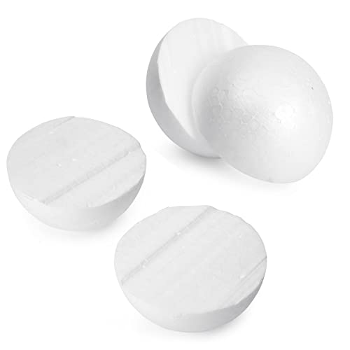 Juvale 24 Pack 3 Inch Foam Balls for Crafts, Smooth Polystyrene Spheres for DIY Decorations, Classroom Projects Juvale