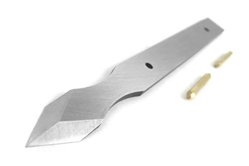 Mikov V2003015 Unhandled Dual Bevel Marking Knife Kit with Knife Finger Indents 0.100 Inch Thick Blade 1/2 Inch Wide 5-7/8 Inch Long Stainless Steel Mikov