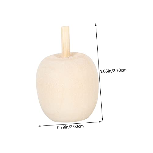 NOLITOY 90 Pcs Wooden DIY Artificial Apples Unfinished Wood Peg Dolls Unfinished Wood Craft Mushroom Unfinished Wooden Craftsc Fairy Toadstools NOLITOY