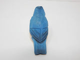 Selsela Tufted Titmouse Bird Wood Figurine Statue Blue Jay Sculpture Ornament Decor Miniature Art Carve Small Animal Selsela