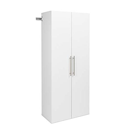 Prepac HangUps Shoe Storage Cabinet, 16"D x 30"W x 72"H, White Prepac