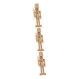 ARTIBETTER 3pcs Paintable Nutcracker Figures Nutcracker Unfinished Wooden Unfinished Wood Nutcracker Stocking Stuffer Gifts Unfinished Wood Crafts ARTIBETTER