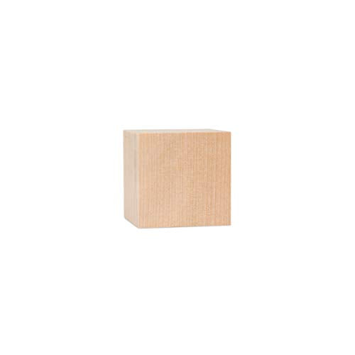 Unfinished Wood Cubes 2-inch, Pack of 100 Large Wooden Cubes for Wood  Blocks Crafts and Decor, by Woodpeckers 