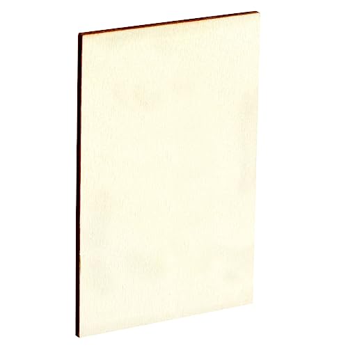 60 Pack Unfinished Wood Rectangles for Crafts, 2x3 Wooden Pieces for Painting, DIY Projects, Decorations, Engravings Bright Creations