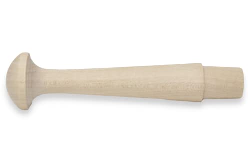 3-1/2 Inch Shaker Pegs with 5/8 Inch Tenon - 10-Pack - Unfinished Hardwood Birch Wooden Hooks, for Coat Wall Racks, Towel Hanging, Cups or Mugs - Use Balsam Point Workshop