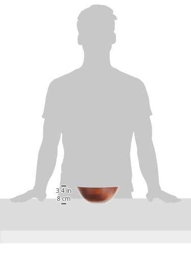 Lipper International Cherry Finished Wavy Rim Beechwood Serving Bowl for Fruits or Salads, Matte, Small, 7.5" x 7.25" x 3", Single Bowl, 30.43Fl oz Lipper International