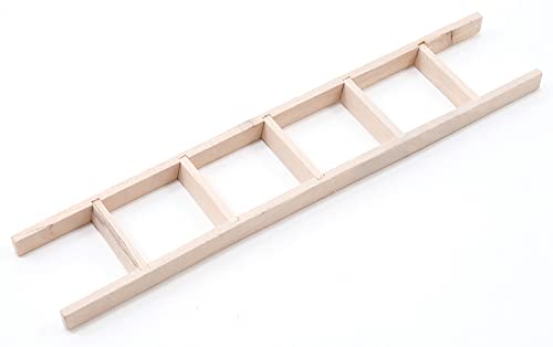 Classics by Handley Dollhouse Miniature Unfinished 6 Inch Straight Ladder - WoodArtSupply