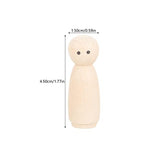 MAGICLULU 10pcs Wooden Peg Dolls Bodies Wooden Figures Decorative Peg Doll People for DIY Painting Craft Art Projects MAGICLULU