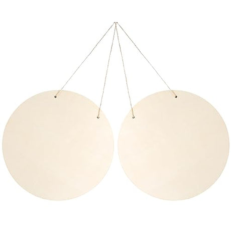 MAGICLULU 2 Sets DIY Door Hanging Sign Unfinished Wood Plaque Wooden Door Hanger Sign Unfinished Wood Crafts Blanks Front Door Decorations Front Door MAGICLULU