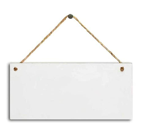 YOVECATHOU 4 Pcs Unfinished Wood Sign Blank Hanging Wooden Plaque DIY Craft Project Wood for Pyrography, Painting, Writing, and Home DIY Crafts YOVECATHOU