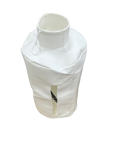 70334 Dust Filter Bag for Wall Mount Dust Collectors 1 Micron Dust Zipper Bag, Fits POWERTEC DC5371/ 5372 and Grizzly, Shop Fox, Rockler Delta, Wen
