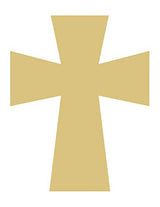 Cross Cutout Unfinished Wood Basic Shape Cut Out Home Decor Holiday Door Hanger MDF Shape Canvas Style 3 Diverse Woodworking