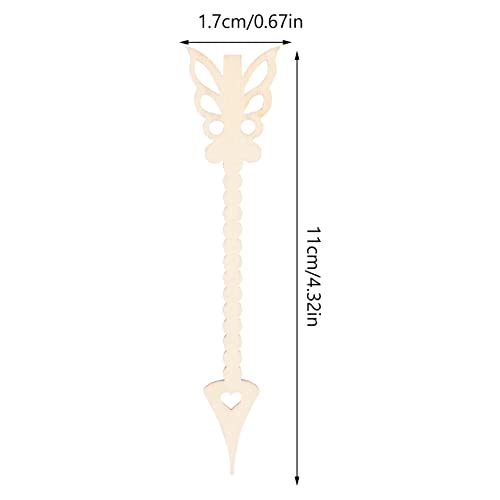 Milisten 10pcs Hollow Arrow Unfinished Wooden Tags Wood Slices DIY Craft Decorations Wood Hanging Ornaments Direction Signs Wedding Decoration DIY Milisten