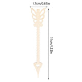Milisten 10pcs Hollow Arrow Unfinished Wooden Tags Wood Slices DIY Craft Decorations Wood Hanging Ornaments Direction Signs Wedding Decoration DIY Milisten