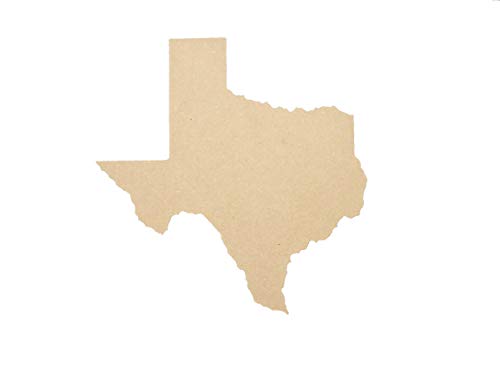 Big Texas State Cutout - 3 Pack - 1/4'' MDF - WoodArtSupply