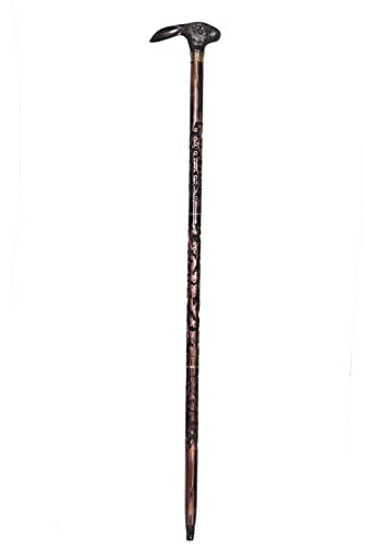 Sunrise Wood STORE'S Rabbit Head Steampunk Walking Stick Victorian Handmade Cane Wooden Walking Stick WoodArtSupply