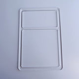 Rectangle 2 Pocket Valet Tray Router Templates, Clear Acrylic Template, Woodworking Router Template Phocaea