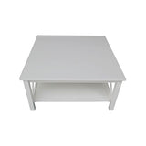 IC International Concepts Square Coffee Table, White IC International Concepts