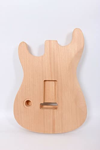 Electric Guitar Body Blank Mahogany Wood Unfinished Solid Body Electric Guitar DIY Guitar Wood timber Electric Guitar Body Unfinished - WoodArtSupply