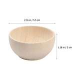 Gadpiparty Home Decor 5Pcs Unfinished Wooden Bowls Wood Craft Bowls Wooden Pinch Bowls DIY Wood Bowls for Crafts Sorting Artisan Boards, Nuts Gadpiparty