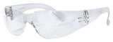 BISON LIFE Safety Glasses, One Size, Clear Protective Polycarbonate Lens, 12 per Box (1 box) BISON LIFE