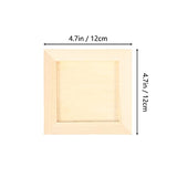 TOYANDONA 6Pcs DIY Wooden Picture Frames, 4. 7x4. 7 inch Unfinished Picture Frames Wood Photo Frames for Kids Adults Arts Crafts DIY Painting TOYANDONA