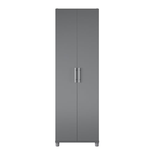 SystemBuild Camberly 24" Utility Storage Cabinet in Graphite Gray